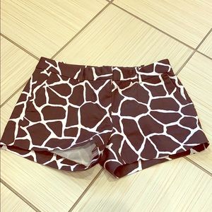 Michael Kors Giraffe-pattern Shorts